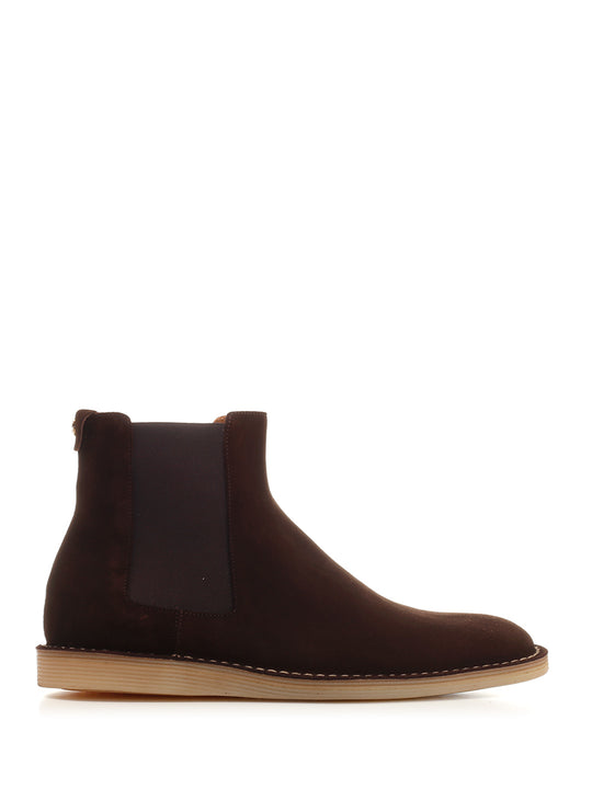 Brown Suede Ankle Boots Brown