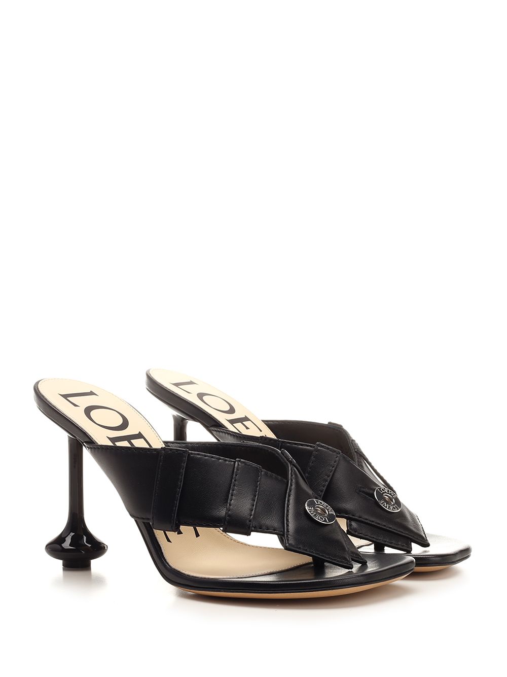 Loewe Toy Panta Sandals - Black | 7187a9906ae59393b298bfd234f904b631bfb399