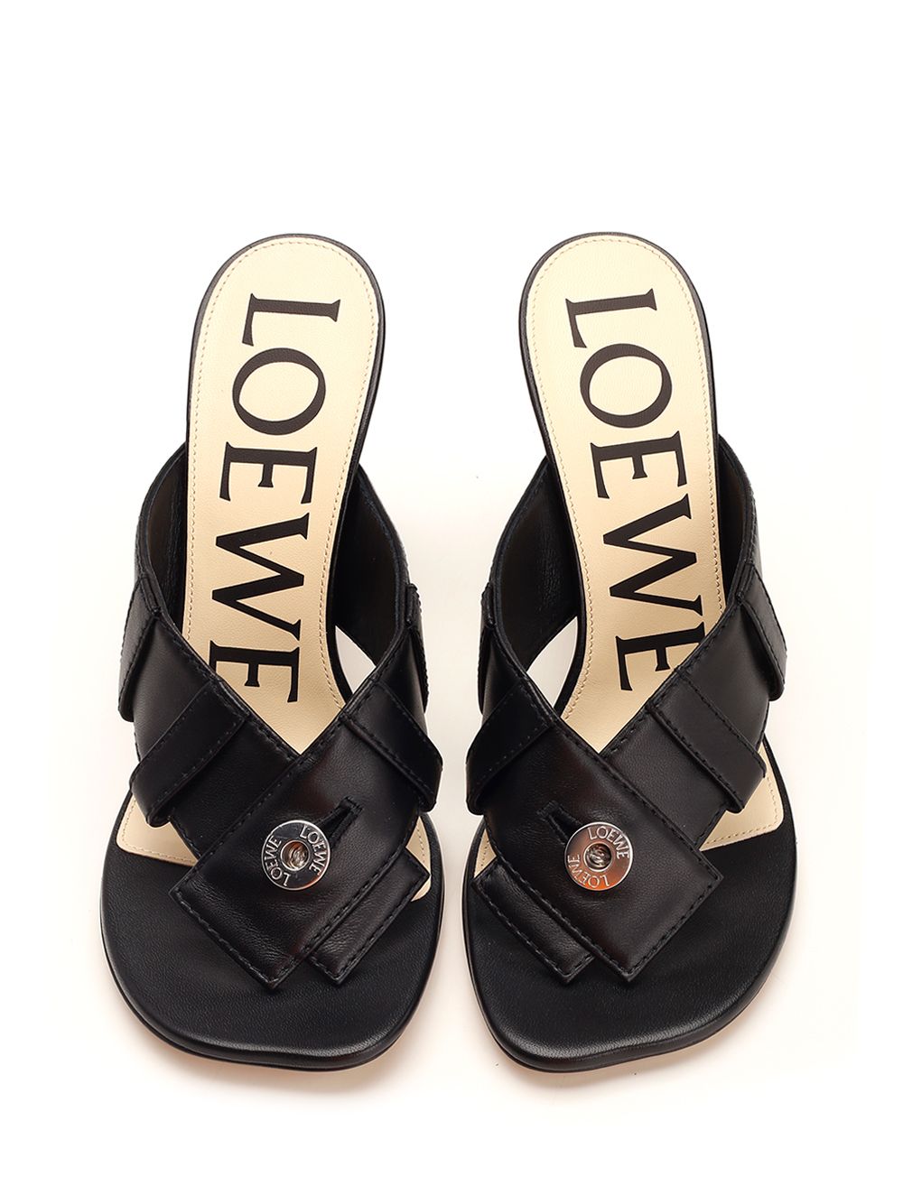 Loewe Toy Panta Sandals - Black | 21188a1ecf0280353545a50be6720d0e68d2d3a3