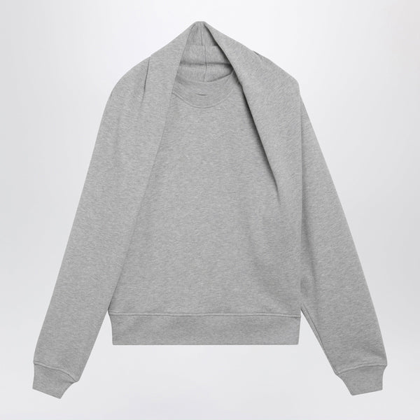 Mélange Grey Cotton Sweatshirt
