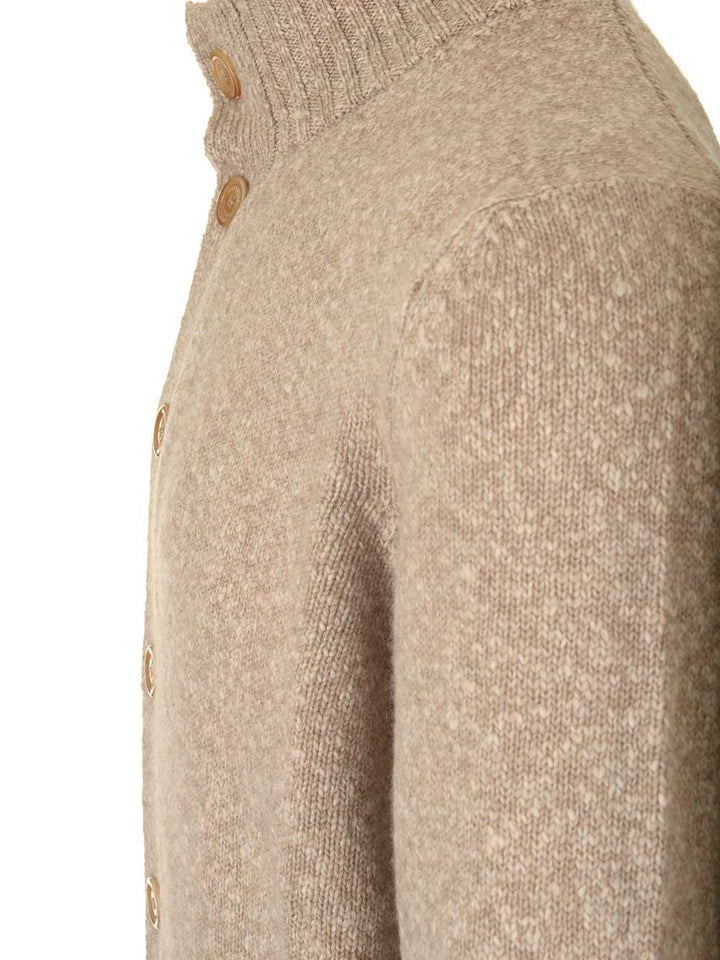 Brunello Cucinelli Wool Cardigan Jackets - Beige | 228ebb64d9dafdfd5f164850bf25cb2631b6ec44