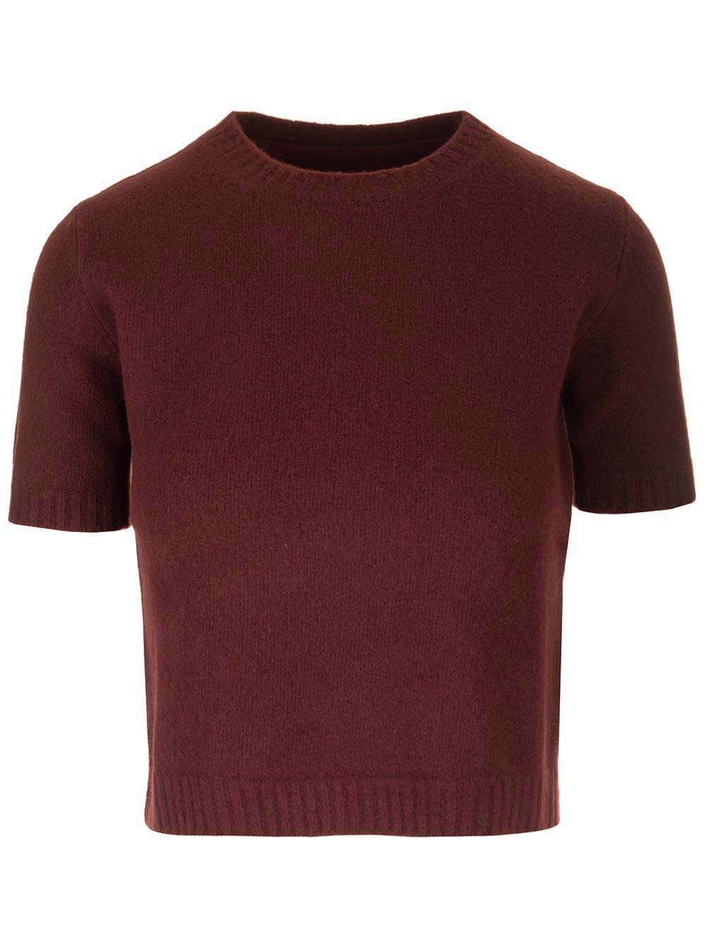 Maison Margiela Lambswool Sweater Knitwear - Bordeaux | f9bdab43d8ab6f22d2dd693e66bf2c83afca07b1