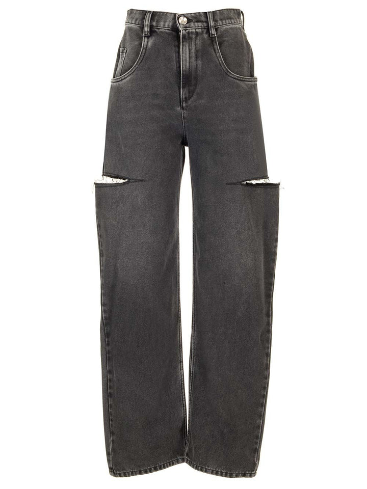 Maison Margiela Cut Off Jeans - Black | 1474a0dc797909d0137646a1ff77cb32705ca89a