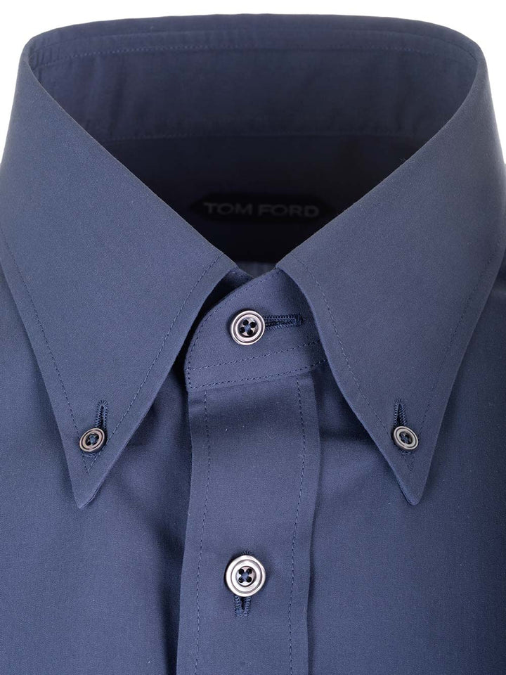 Tom Ford Parachute Silk Shirt Shirts - Blue | 68b4f0f6c805feeb7f5368541b417044a37aa6f2