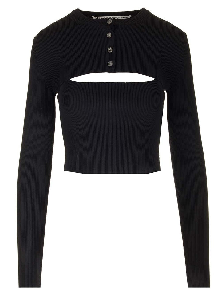 Alexander Wang Twin-Set Top Tops - Black | 5de044b6e4b479dcece90a082fffe26abdf8f06d