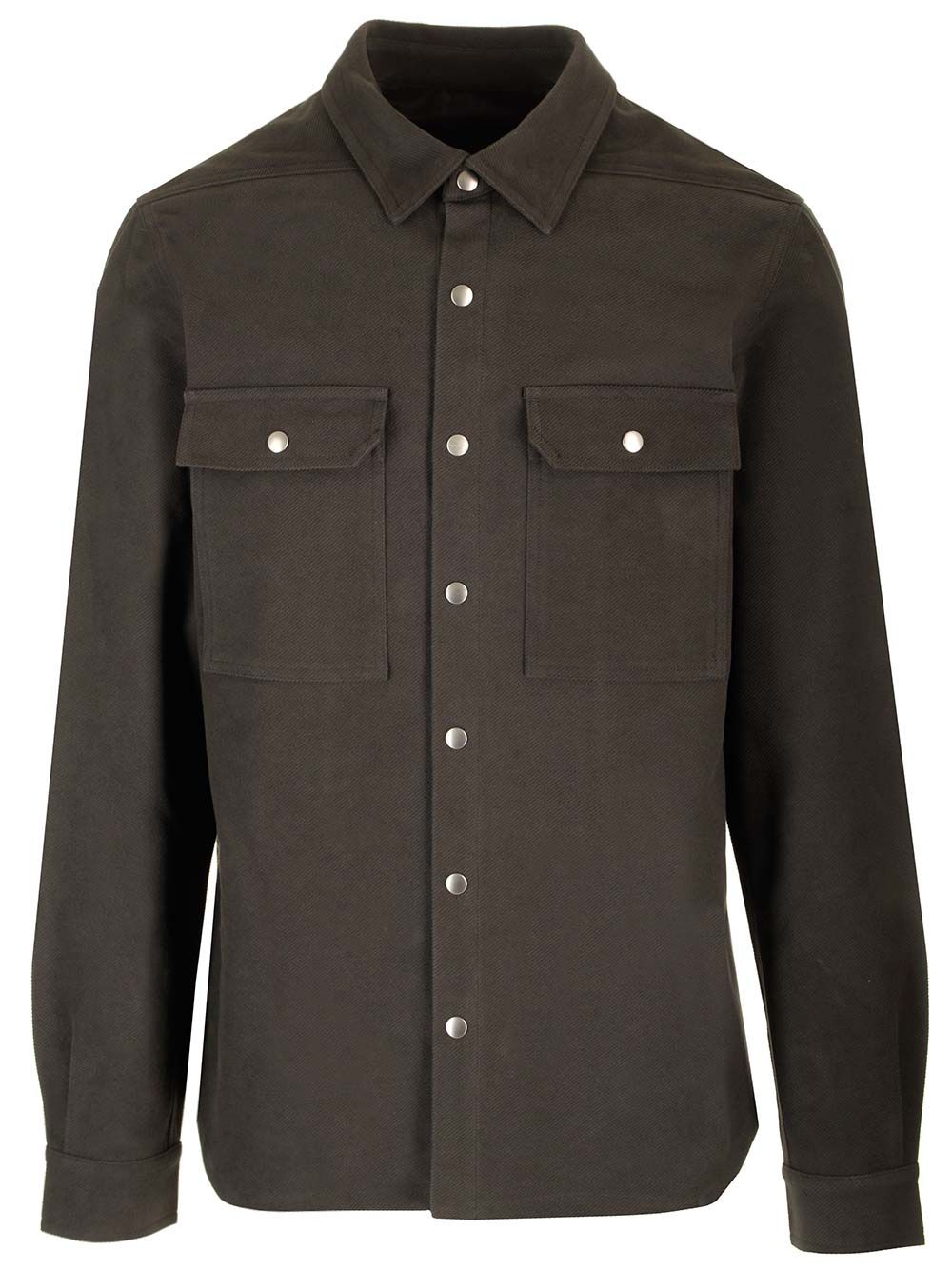Rick Owens Wool Shirt Jacket Jackets - Brown | 7071726861a30ca8c0a6201d5ad92a20a96b83c1