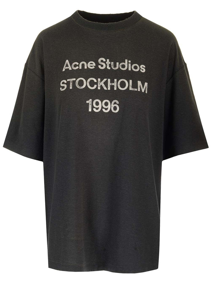Acne Studios Cotton And Hemp T-Shirt - Black | a9edff824f173e668778c8337363083da49f0997