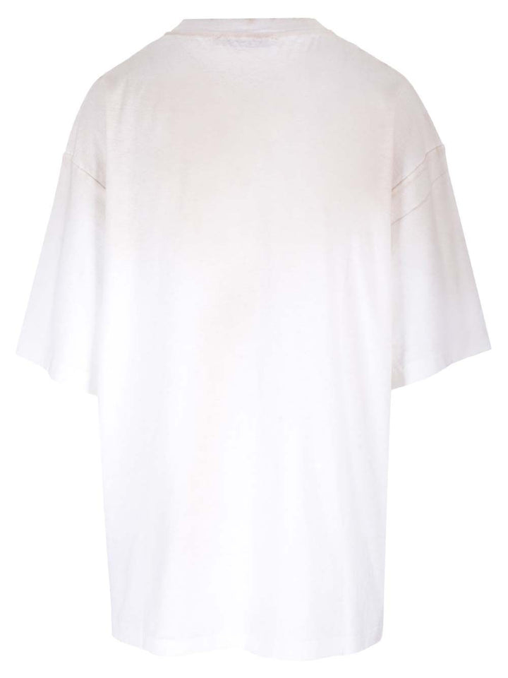Acne Studios Cotton And Hemp T-Shirt - White | 3636112477562fb8d6189662d4be5a936e1651a6