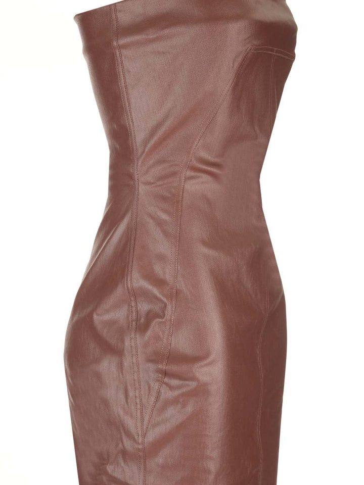 Rick Owens Long Bustier Dress Dresses - Brown | c25413a28e514ba28b311ef0d18401e82f62aee9