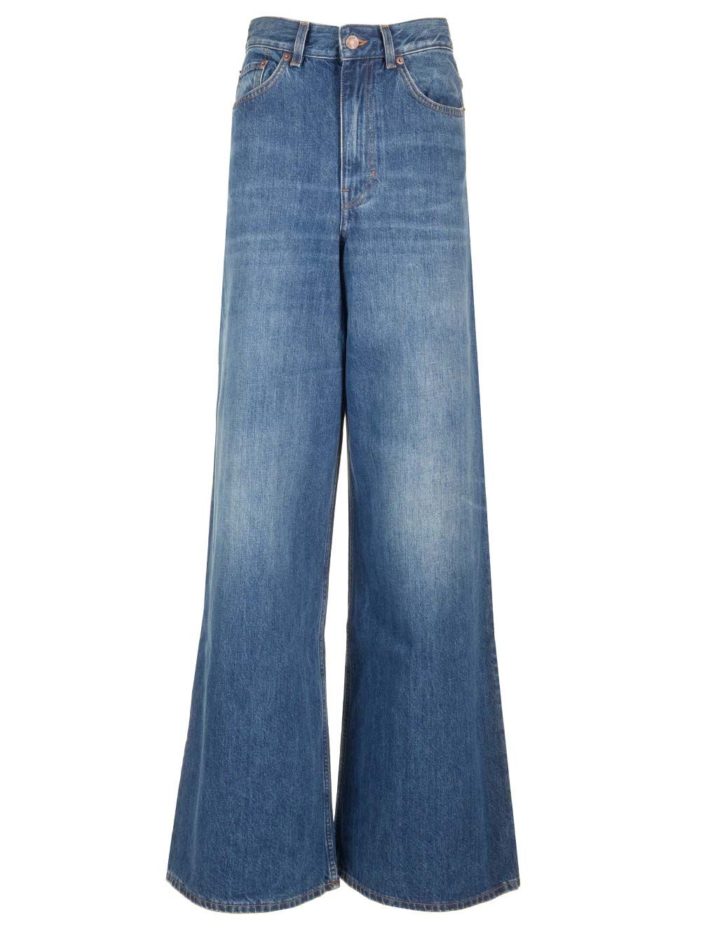 Chloe' Wide Leg Jeans - Blue | 322867e1d7a27da5e7b42dd32b16ead043c71bf5