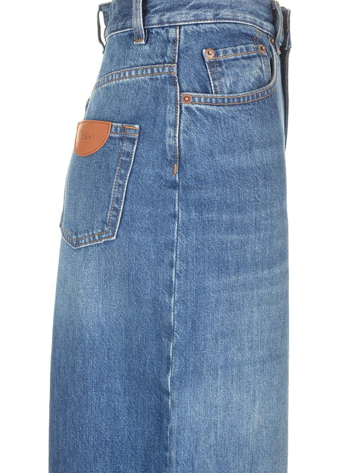 Chloe' Wide Leg Jeans - Blue | 7a7fc4cebafc1ef8a59d2fd29dc27e3f8bdb69af