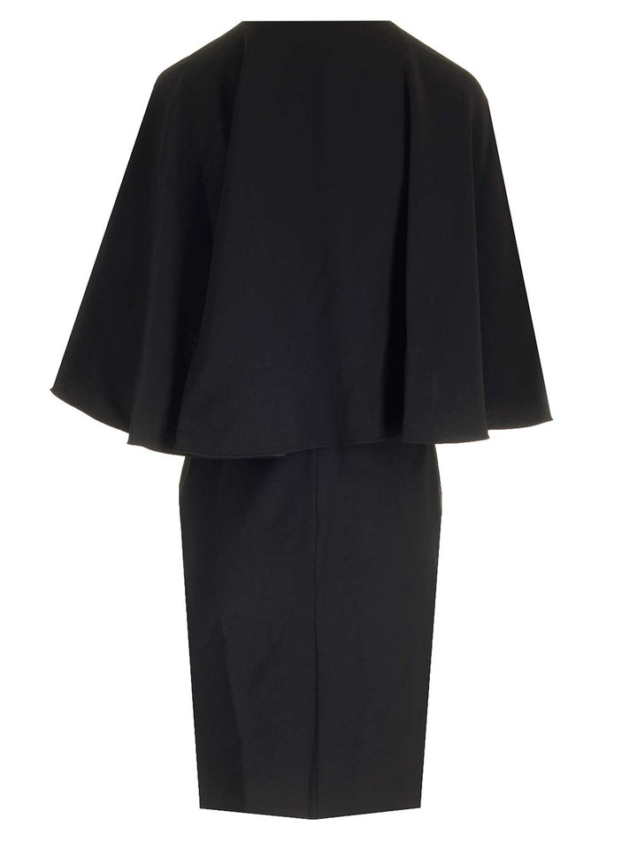 Chloe' Cape Sleeves Mini Dress Dresses - Black | 56aaff4940fedf71a0fd2f2642f293fe37dcfd40