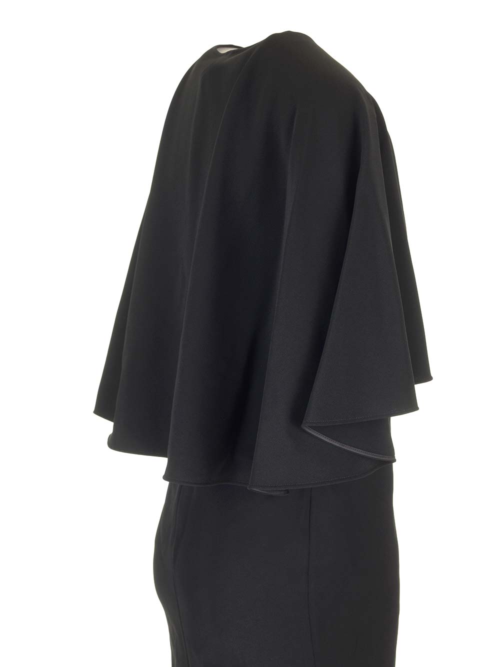 Chloe' Cape Sleeves Mini Dress Dresses - Black | 0b98ba14a3199f684426a464dcb6ee842183b24d