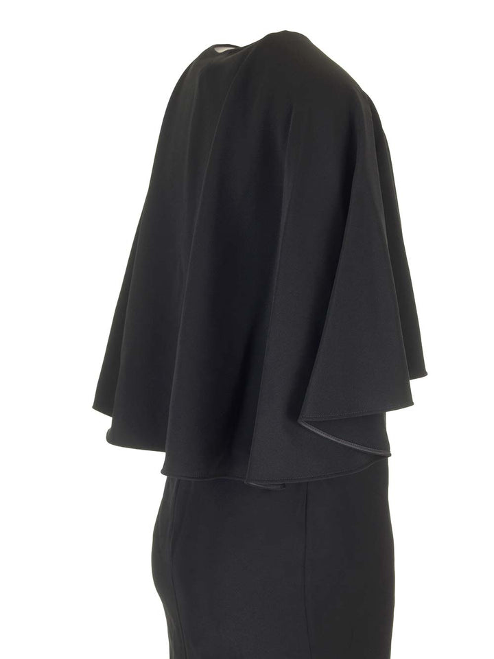 Chloe' Cape Sleeves Mini Dress Dresses - Black | 0b98ba14a3199f684426a464dcb6ee842183b24d