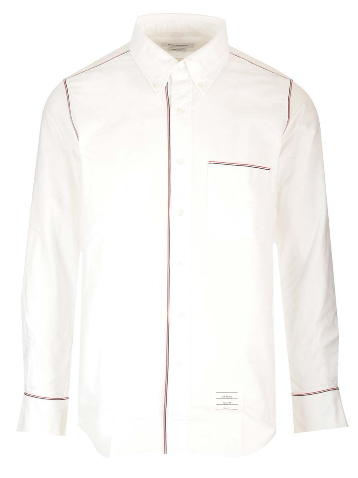 Thom Browne Oxford Framing Shirt Shirts - White | 03ecbcbcb1b6b60e1cfbd4f37641f97636c42e23