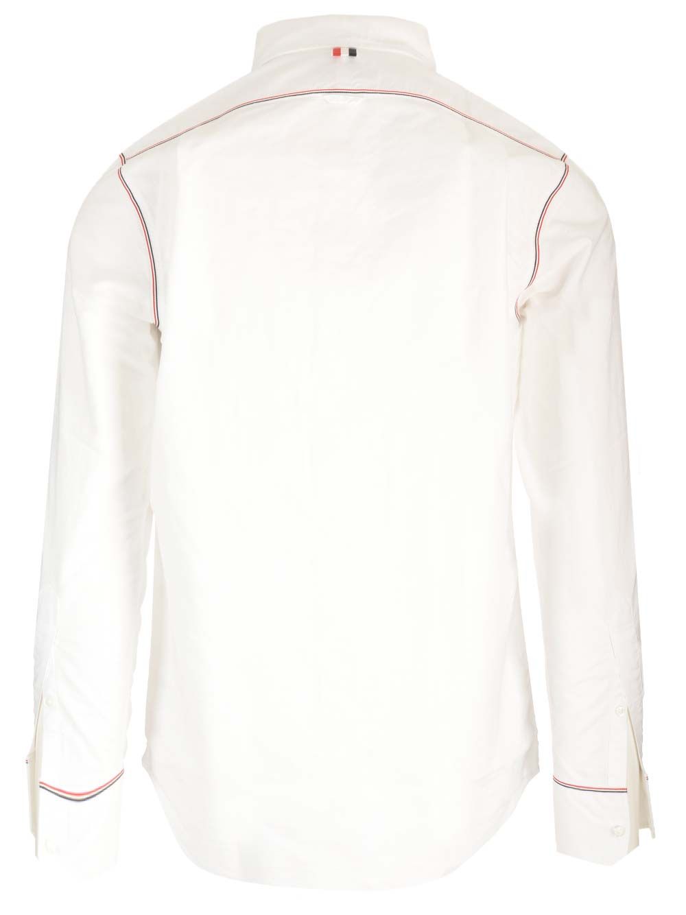 Thom Browne Oxford Framing Shirt Shirts - White | 872c4c9e23f49669dd10a976e28d4316fa07ee2f