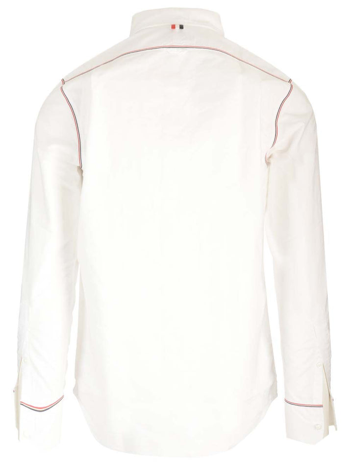 Thom Browne Oxford Framing Shirt Shirts - White | 872c4c9e23f49669dd10a976e28d4316fa07ee2f