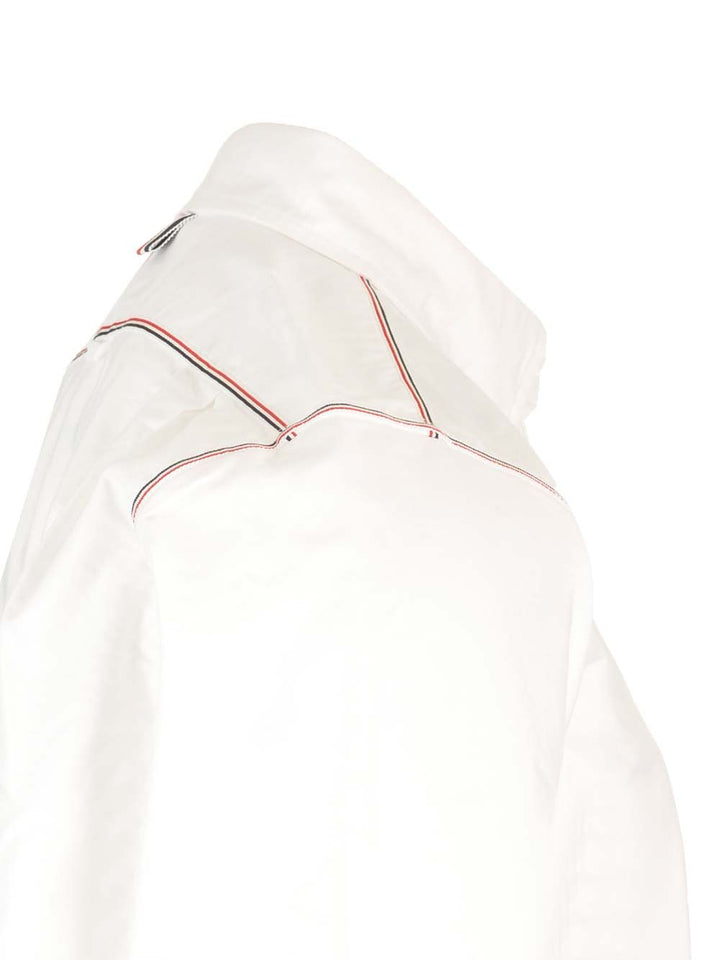 Thom Browne Oxford Framing Shirt Shirts - White | 624cdb7b9a6ed0826cc5b32ffcdd080577167a3e