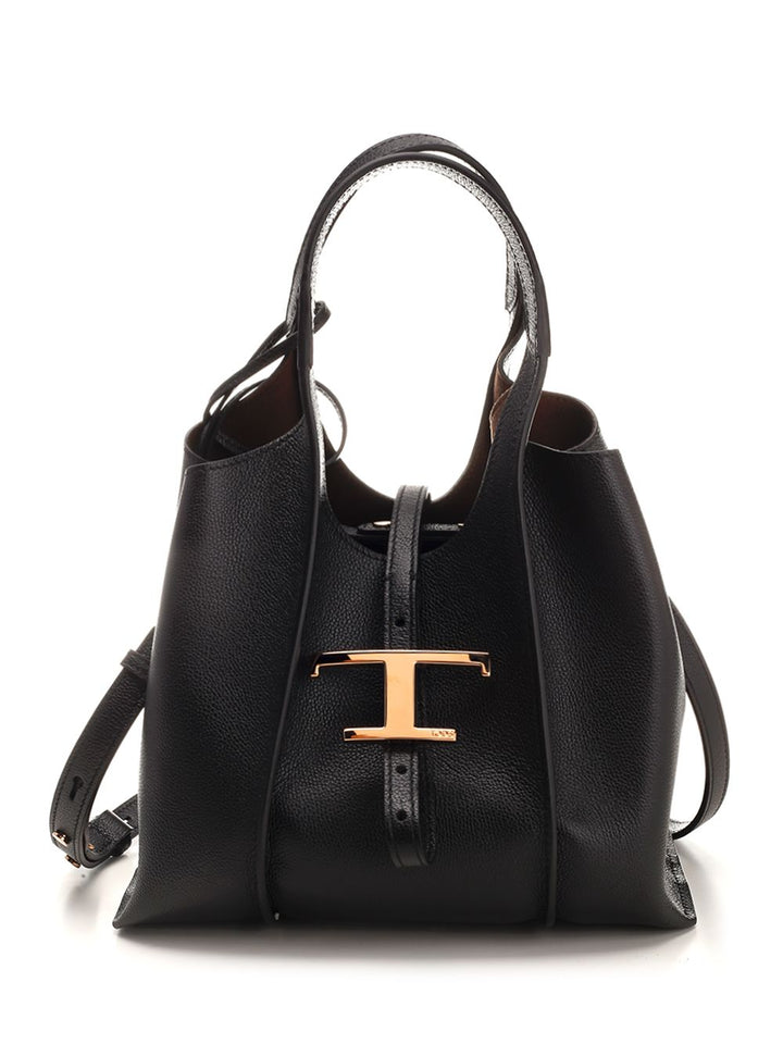 Tod'S T Timeless Shoulder Bags - Black | c8da75199e11a30a126e943771b37e6adb68658c