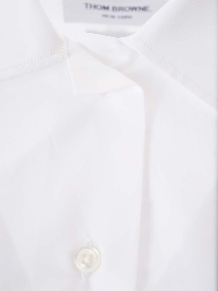 Thom Browne Cropped Shirt Tops - White | eeb5120c2a139860f9ed68dbf3f9671272f619a2
