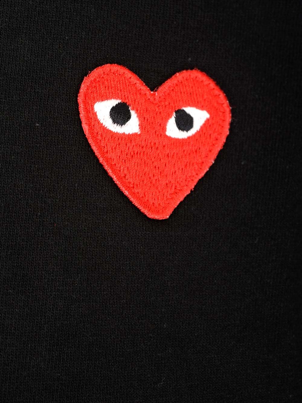 Comme Des Garcons Play With Small Red Heart T-Shirt - Black | 7db12a113e811947797ee613d1d14c23fd25b6ea