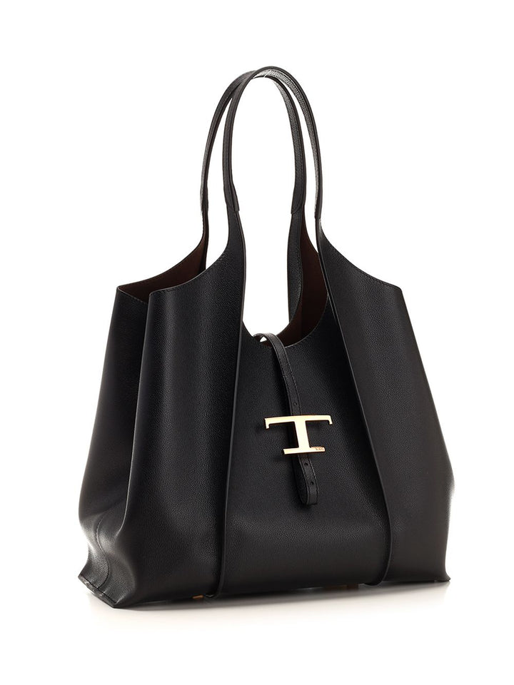 Tod'S T Timeless Shoulder Bags - Black | f18c9c7886f6d4a40f7fe3ea263d5ff03805cd3d