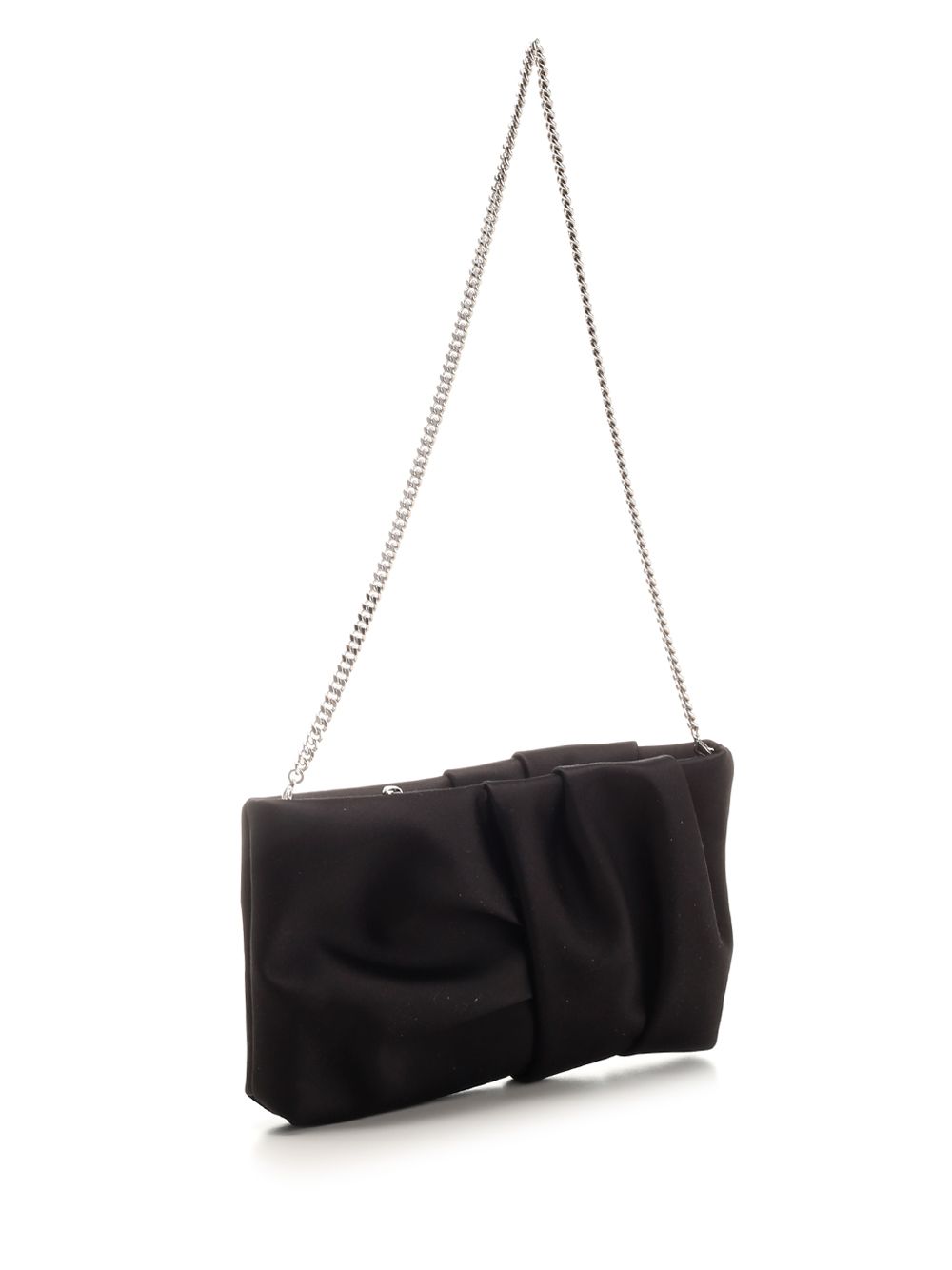 Jimmy Choo Black Satin Clutch Clutches - Black | c42d8264745e01afc0f32b97544c670bbe53107e