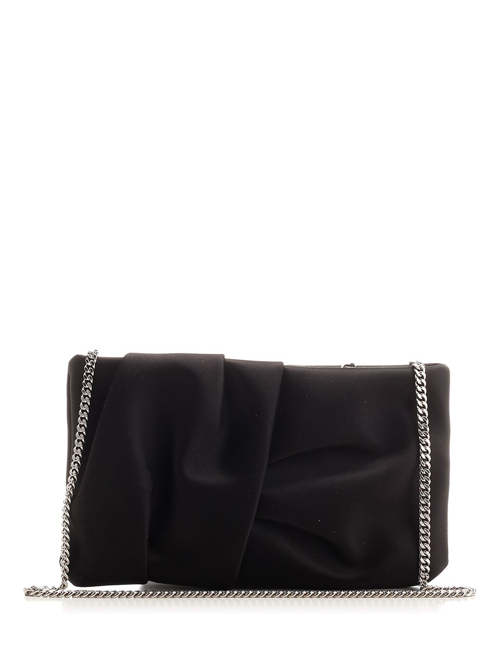 Jimmy Choo Black Satin Clutch Clutches - Black | 95a3bc200827ffb993137163a95f71b6560454ba