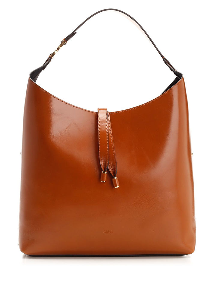 Chloe' Marcie Shoulder Bags - Brown | da163cc8d90739ba917f0edf7956c6feeea4f197