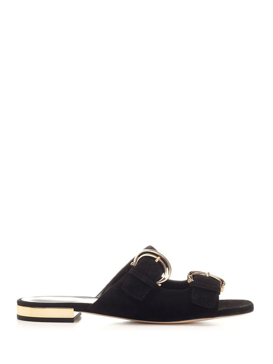 Alize Flat Double C Buckle Sleepers Black Scarpe Basse Black