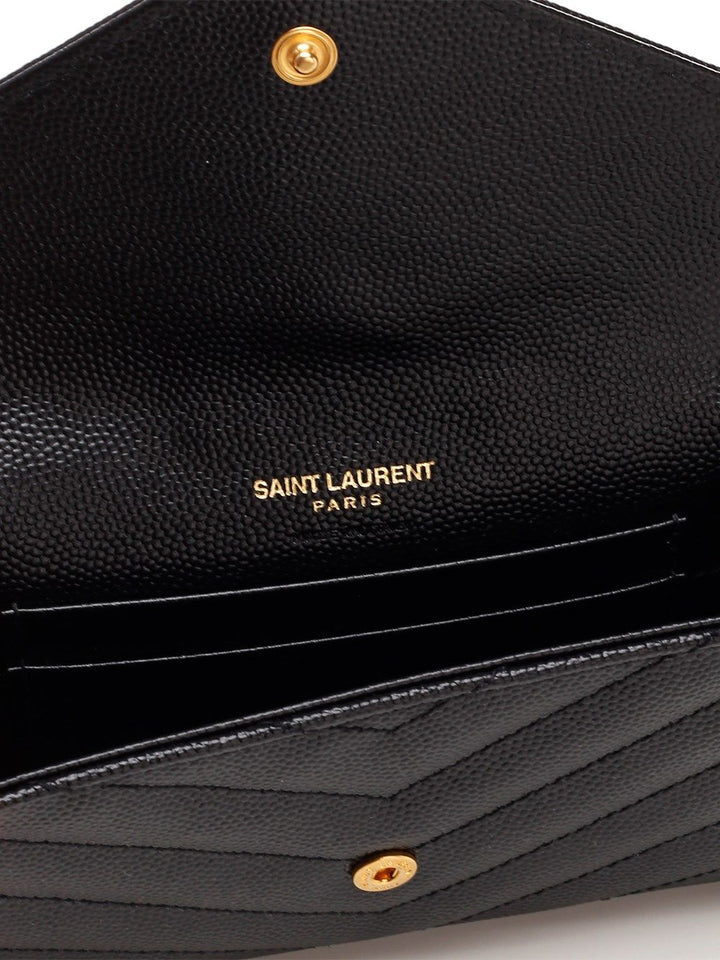 Saint Laurent Cassandre Wallets - Black | 4725c868faed9e6a358a9e39e40ecfab06b67e97