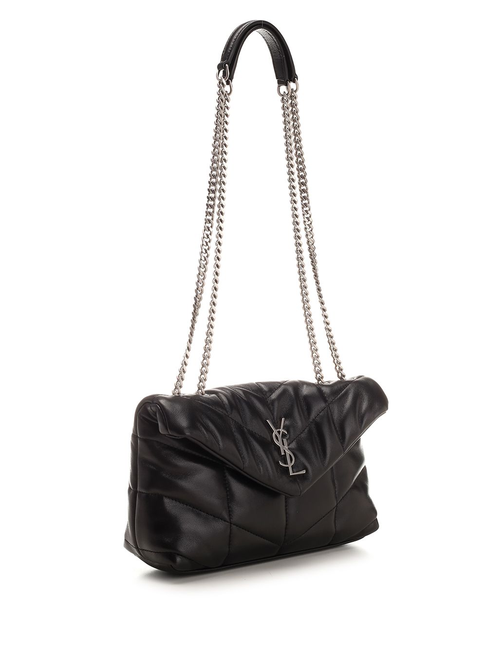 Saint Laurent Lou Lou Puffer Small leather goods - Black | 1214b707fa1254595a5e68e937501deb1a171efc