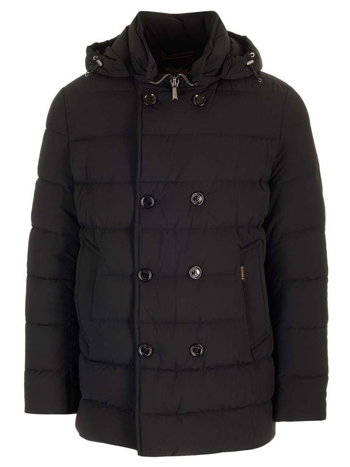 Moorer Florio Kn Coats - Black | 4f36b3c46aa7a98b5fae09c5d2de32f33e3b562b