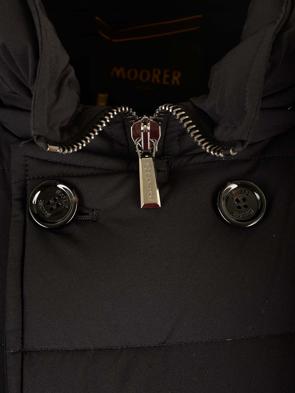 Moorer Florio Kn Coats - Black | ab50cb1c99409141e8c53deaf64a6692e7efae49