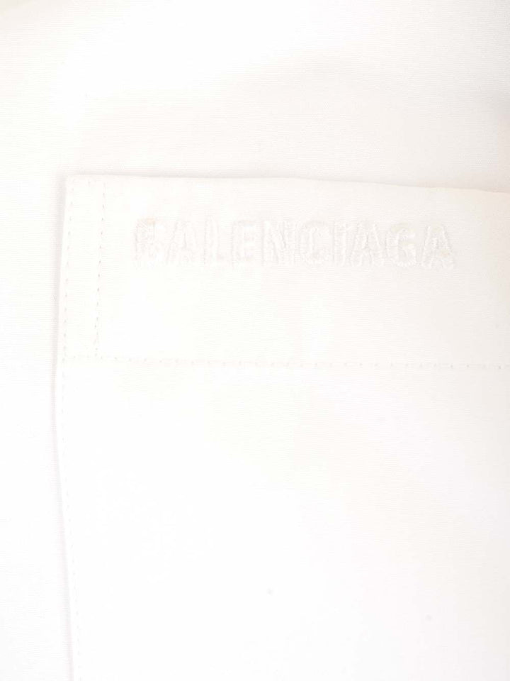 Balenciaga Large Fit Asymmetric Shirt Shirts - White | ab9fa6f89a34e2ad172ca8f5ac009a6f946d074b