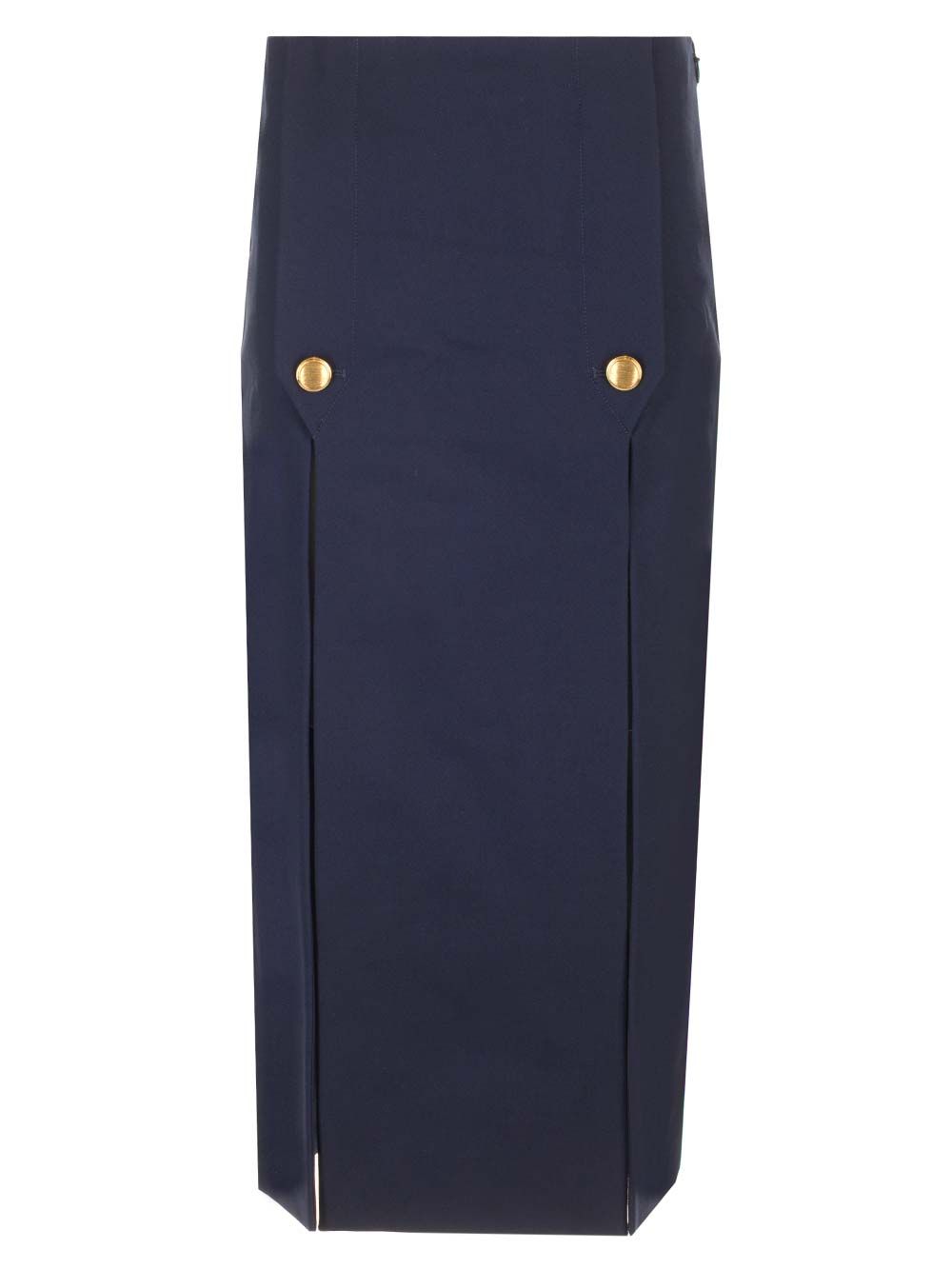 Chloe' Wool Midi Skirt Skirts - Blue | 39cdbf806a42f5e5c853ef263f445fa3ab6f5e48