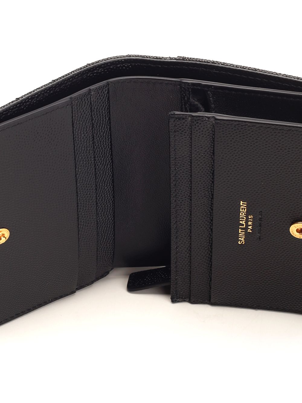 Saint Laurent Cassandre Wallets - Black | 465b8e13984a168795bdc48ab5e936d1c4e4d60d