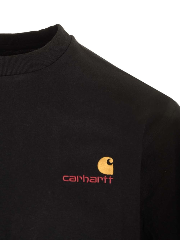 Carhartt Wip S/S American Script T-Shirt - Black | e564f3757bcdef3114ac96bdfc1f578e380123a6