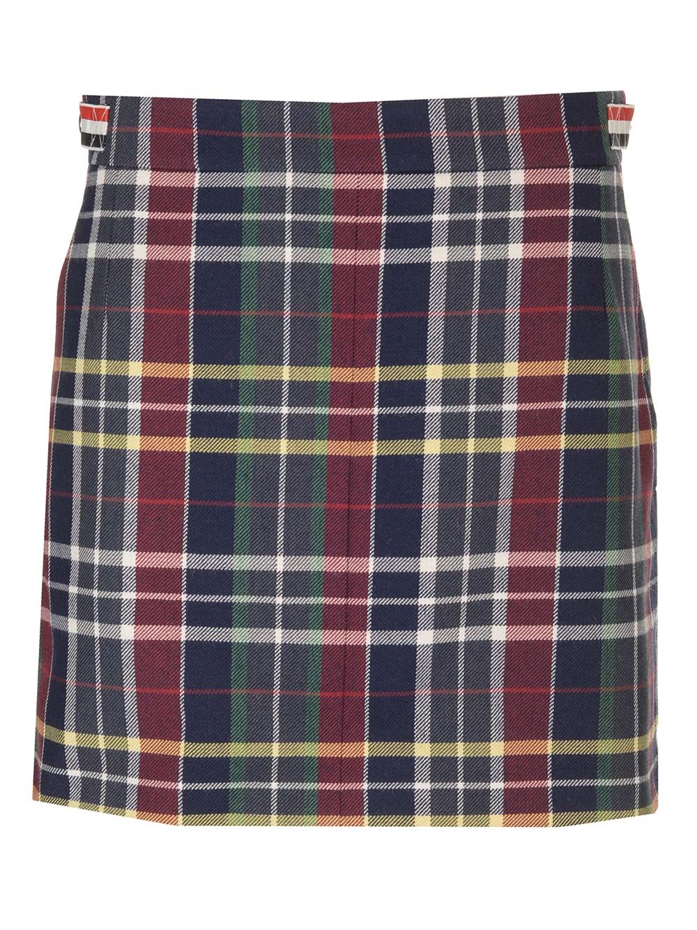 Thom Browne Tartan Mini Skirt Skirts - Blue | 347a5695a69e4618ab97b79d92db5a27c11c562b