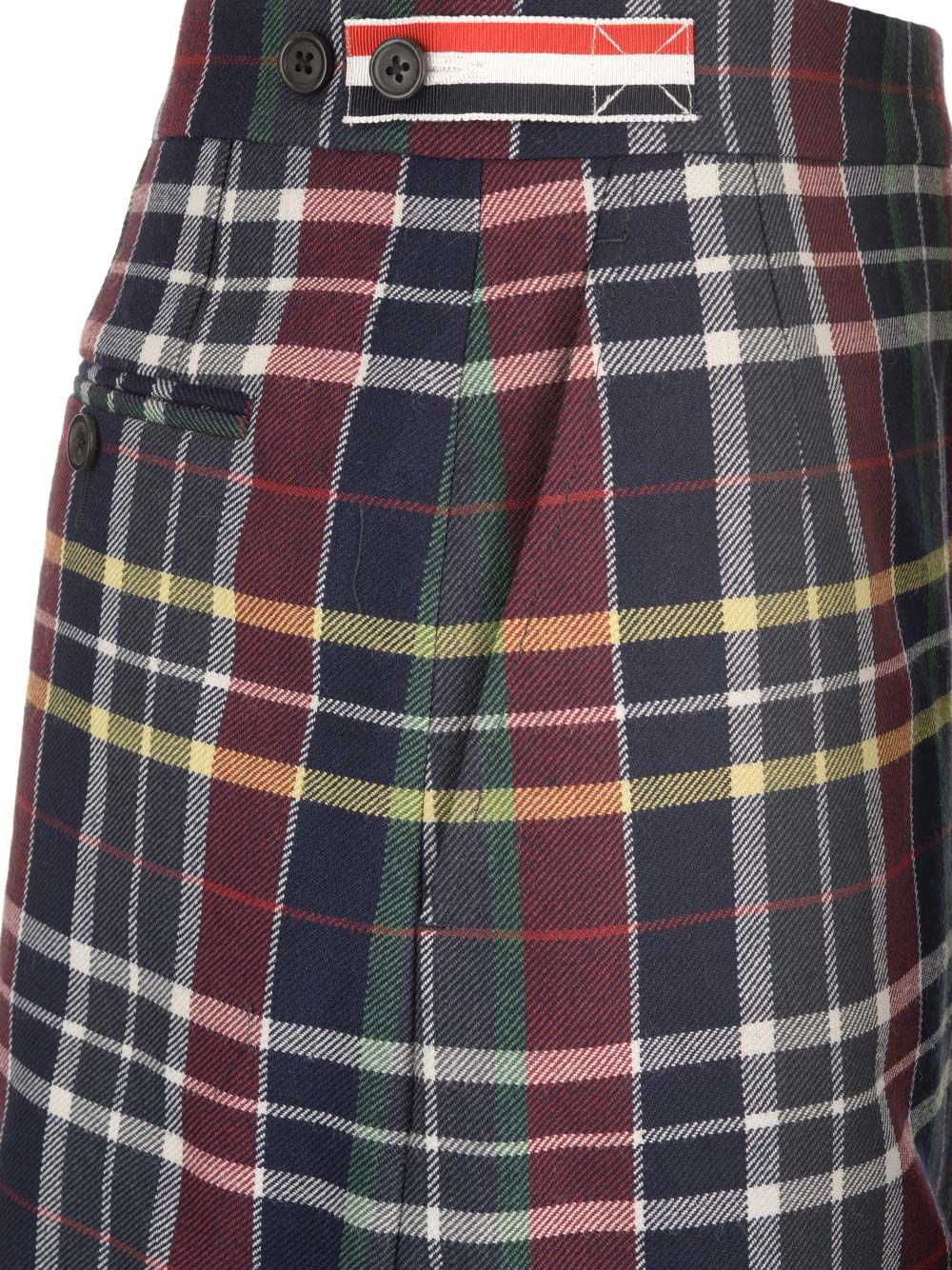 Thom Browne Tartan Mini Skirt Skirts - Blue | 957590c800759f9f89077f13d2378b86dcd9e996