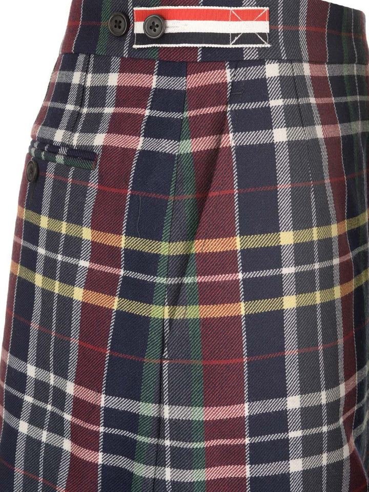 Thom Browne Tartan Mini Skirt Skirts - Blue | 957590c800759f9f89077f13d2378b86dcd9e996