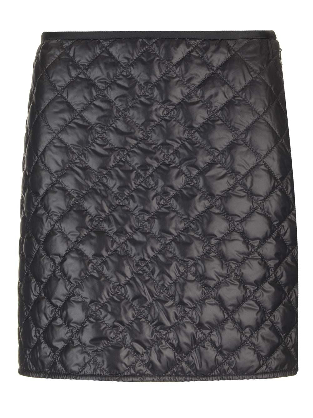 Moncler Quilted Mini Skirt Skirts - Black | 43bff4760fdf5f5d9da4e0bea691f23c6aa2d888
