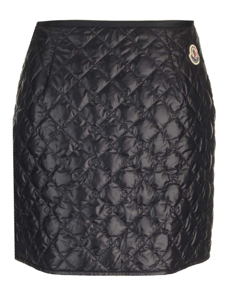 Moncler Quilted Mini Skirt Skirts - Black | 4508817c18ee3a57594def41ab0035c3cbf054e9