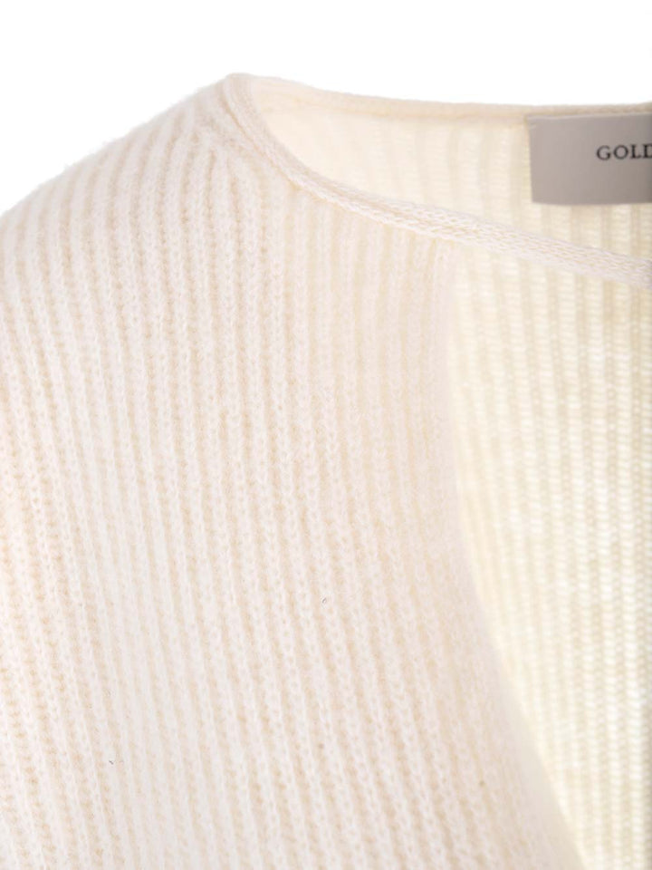 Golden Goose Deluxe Brand Ribbed Wool Sweater Knitwear - White | 531a88c0af3b29d415431d4a7254be35ae89f128