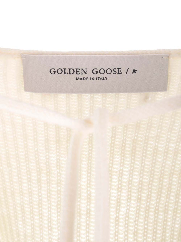 Golden Goose Deluxe Brand Ribbed Wool Sweater Knitwear - White | 6e95b01751b945914c37d4e859d64814a1936631