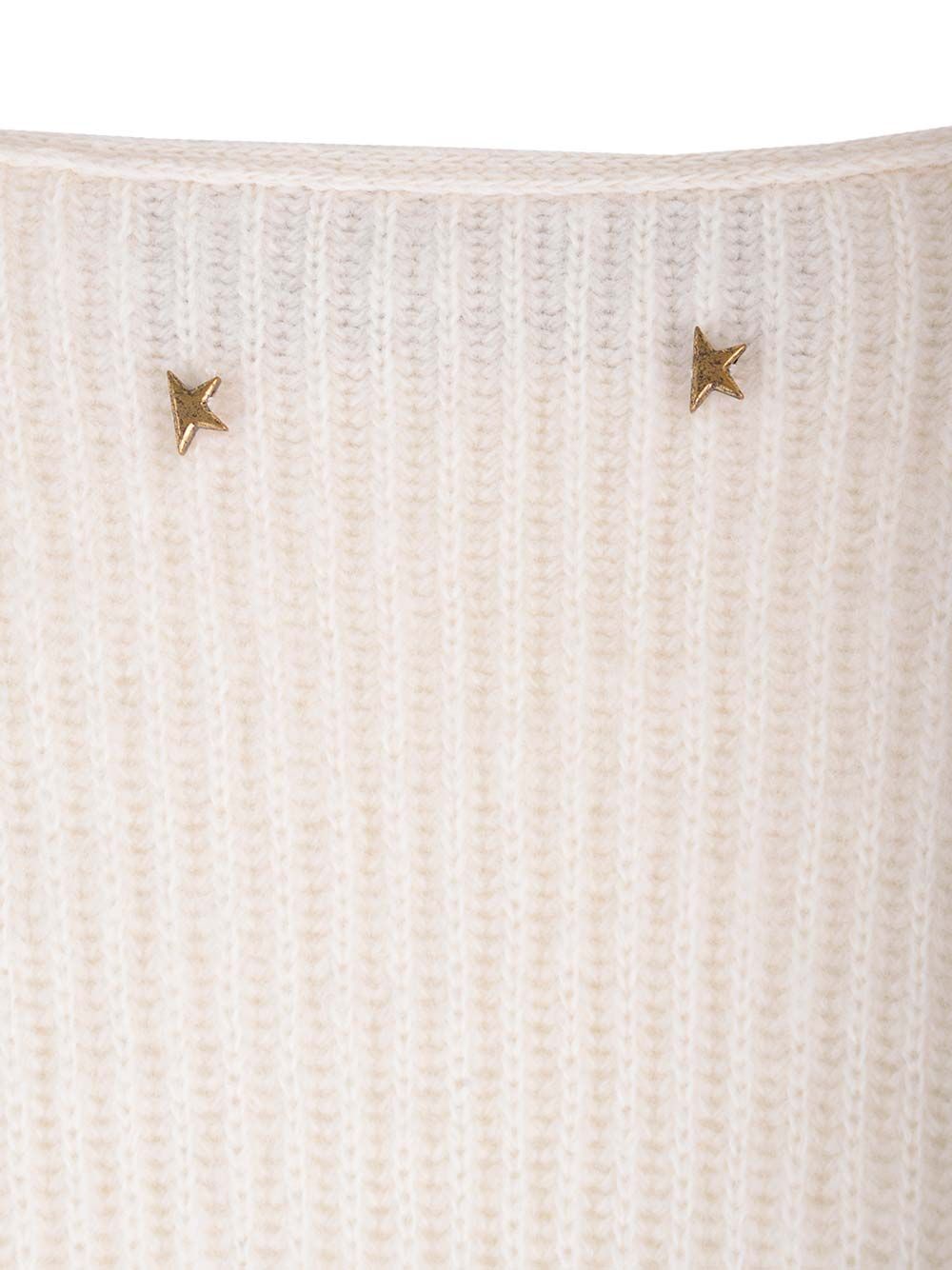 Golden Goose Deluxe Brand Ribbed Wool Sweater Knitwear - White | ad93c6eb637de67225bd921749e74fa255d70626