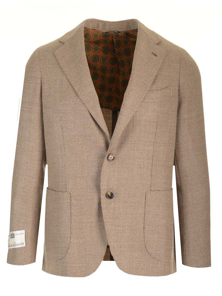 Al Duca D'Aosta Basketweave Stich Jacket Jackets - Beige | 1507454d6360b229551bac1c17b071b9c315035b