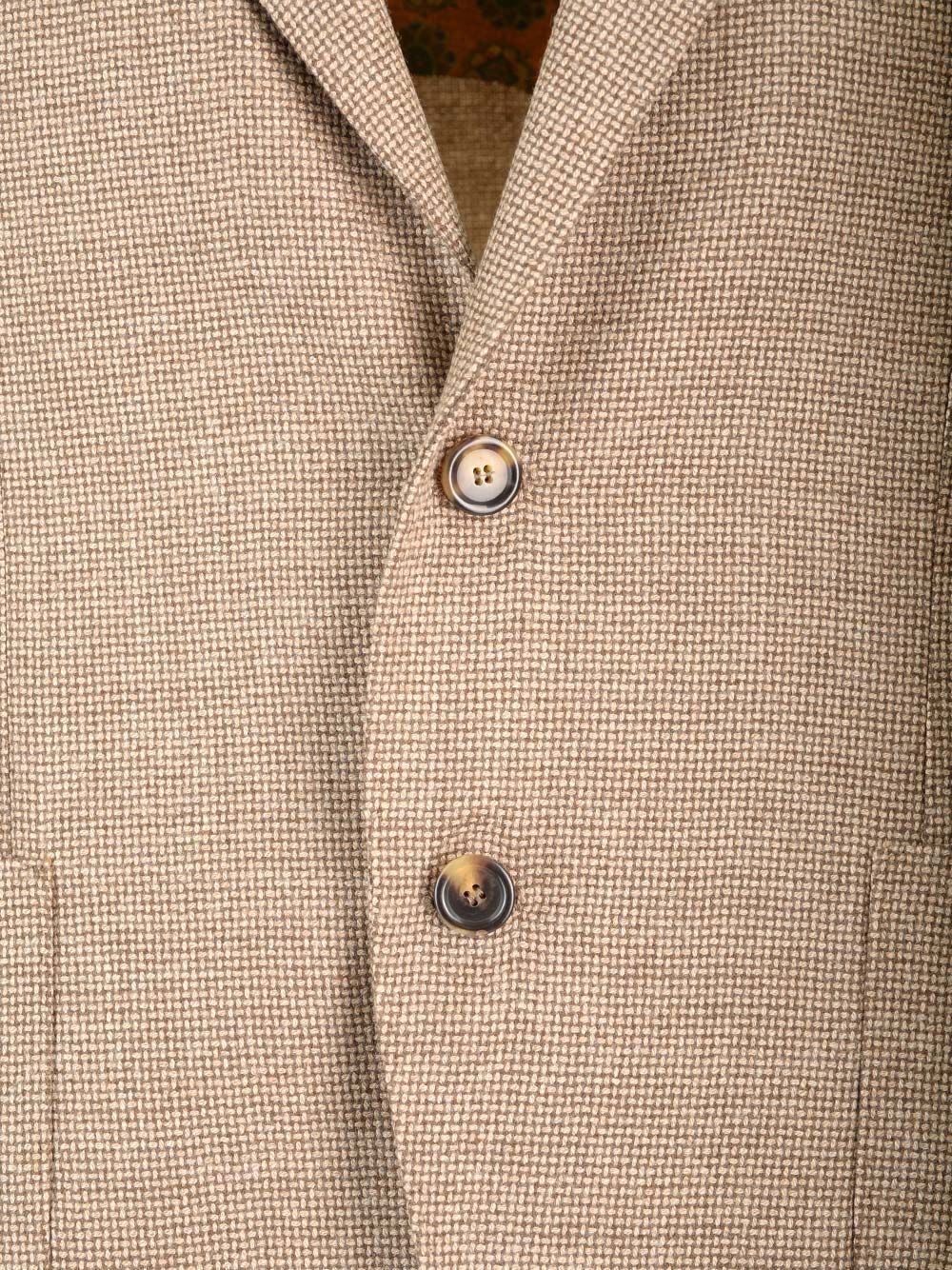 Al Duca D'Aosta Basketweave Stich Jacket Jackets - Beige | 2703b13ac743066ef7bc9bac12526c54f416bae3