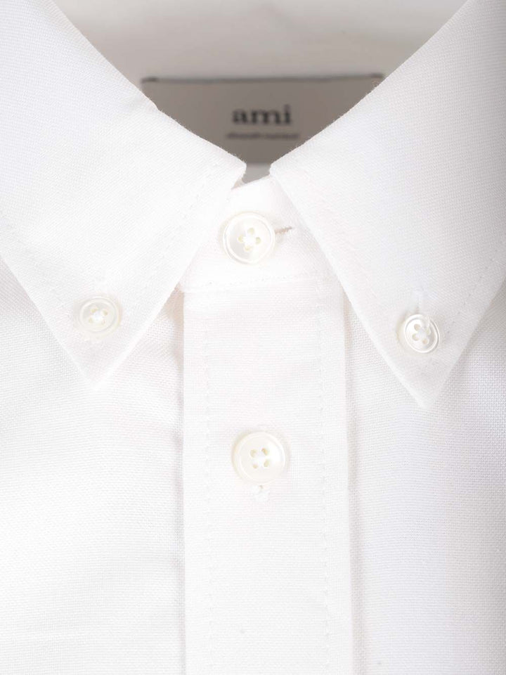 Ami Ami De Coeur Polo shirt - White | 5ab63116cfc25d7670fa261d89737b8af8277f2b