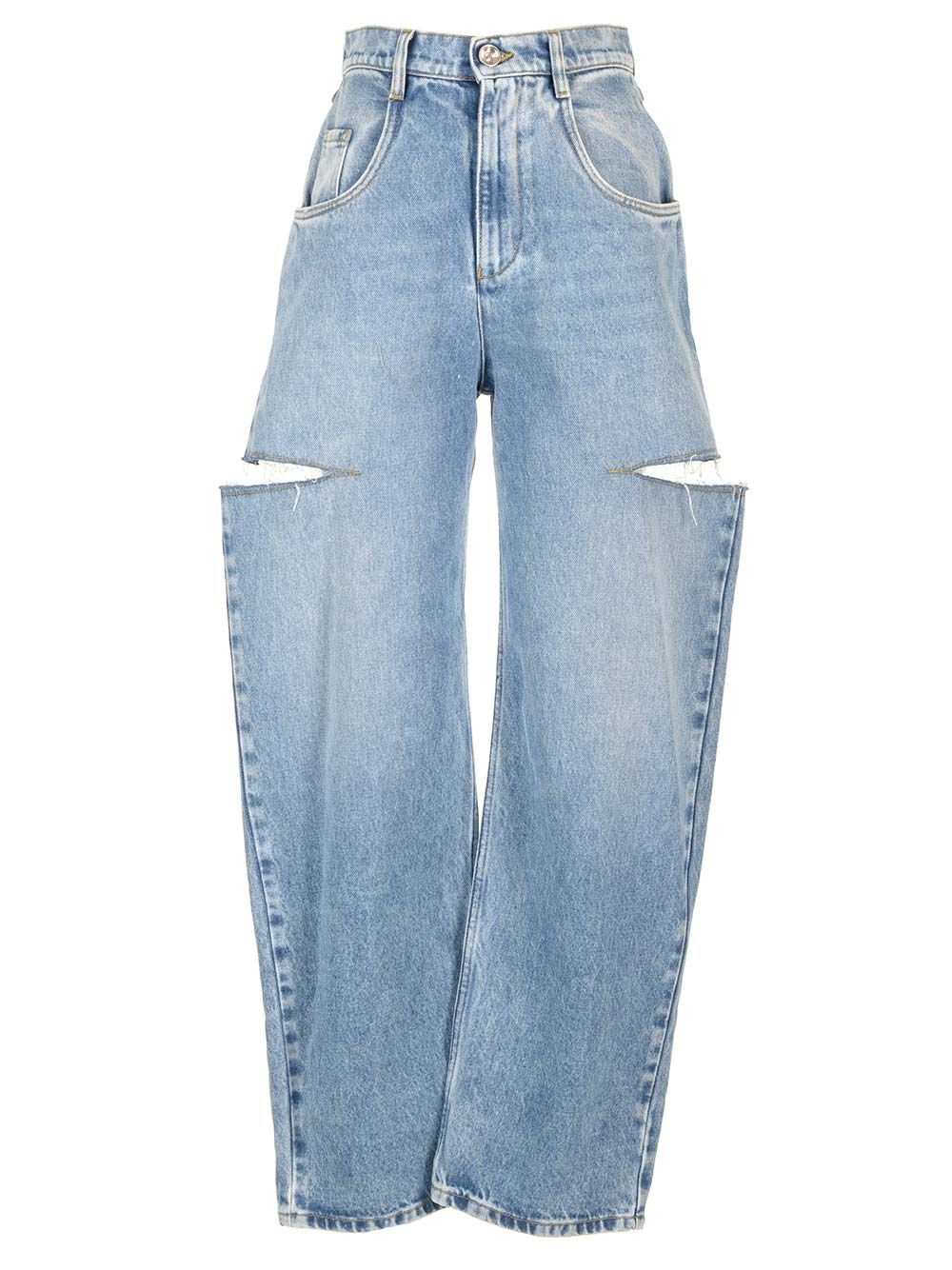 Maison Margiela Cut Off Jeans - Light blue | 96f9d780e9f4e005f43bf79788bea35443cac3ae